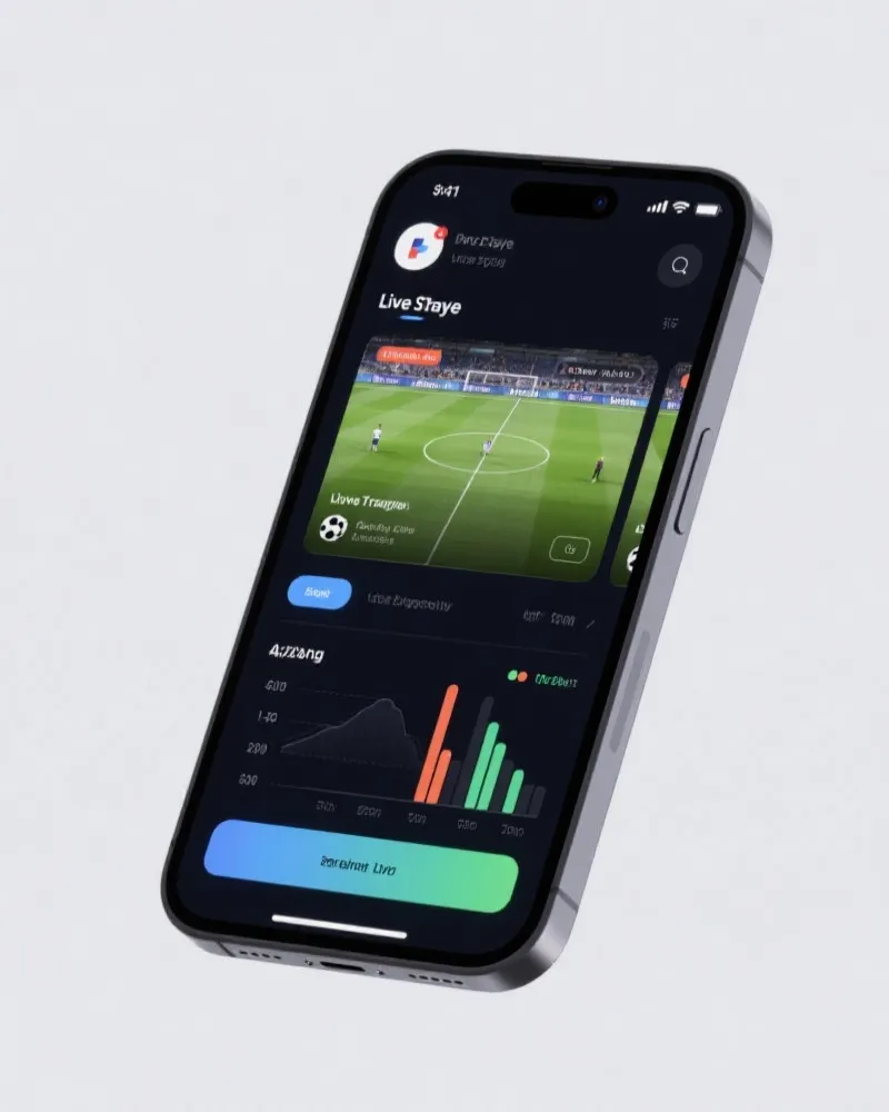 决赛直播 App 界面预览